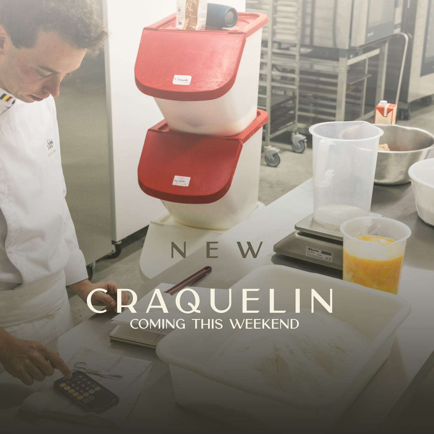 New Craquelin coming this weekend. Artisan brioche from Gérard Bakery with a focus on high-quality sourdough production.