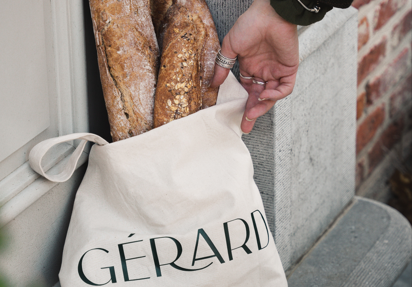 Gérard Bakery bread basket delivered at your doorstep.