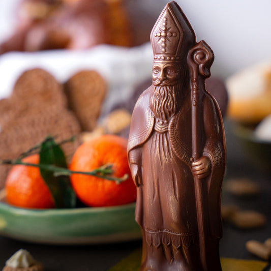 Figurine de Saint-Nicolas en Chocolat au Lait